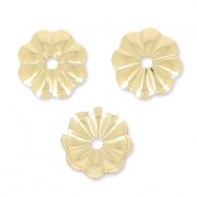 Flower beadsaucers 6 mm - Gold-filled x10|raw }}