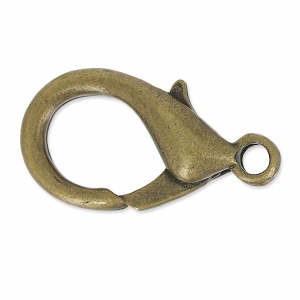Lobster Clasp 29 mm bronze x1