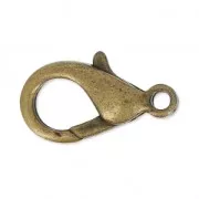 Lobster claw clasp 22mm bronze tone x1
