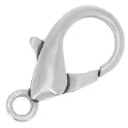 Lobster Clasp 23 mm Antique fine silver plated x1