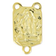 Virgin Mary spacer 19x10mm fine Gold plated x1