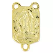 Virgin Mary spacer 19x10mm fine Gold plated x1