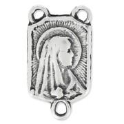 Virgin Mary Spacer 19x10mm antique silver x1|raw }}