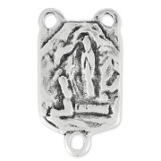 Virgin Mary Spacer 19x10mm antique silver x1