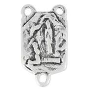 Virgin Mary Spacer 19x10mm antique silver x1