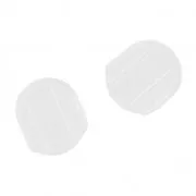 Clip-On Earnuts Round 14x12mm x6