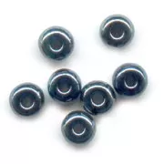 Preciosa Seed beads 5/0 4.5 mm - Jet Hematite x20g