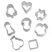 Set of 8 tin cutters for modelling  12-20 mm Mix|raw }}