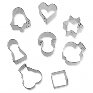 Set of 8 tin cutters for modelling 12-20 mm Mix