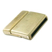 Magnetic clasp  23,8x24,4mm for 20mm lace bronze tone  x1|raw }}