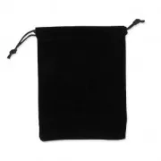 Velvet Pouch for jewel gift 111x150mm black x1