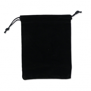 Velvet Pouch for jewel gift 111x150mm black x1