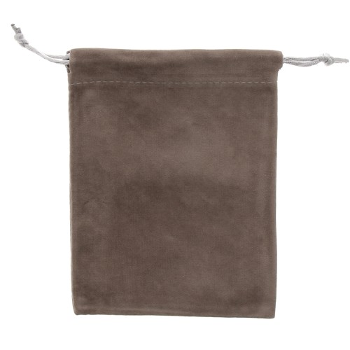 Velvet Pouch for jewel gift 120x155mm Mole-Grey x1