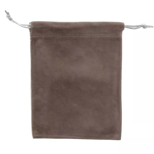 Velvet Pouch for jewel gift 120x155mm Mole-Grey x1