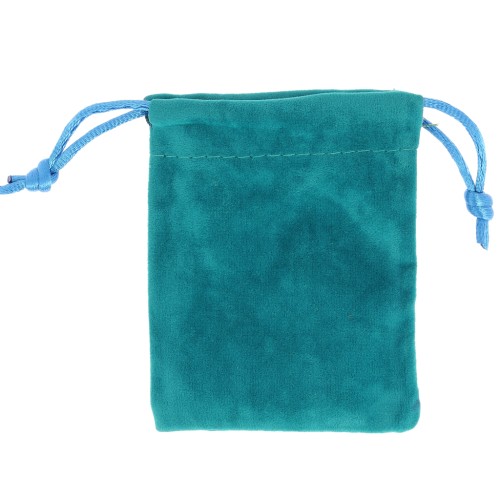 Velvet Pouch for jewel gift 65x85mm Dark Turquoise x1