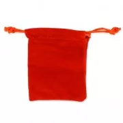 Velvet Pouch for jewel gift 65x85mm Red x1