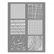 Silk Screen Graine Créative for Polymer Clay 114x153mm - Texture Pattern