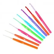 Set of 8 Wool and Threads Aluminium Hooks from 1.5 à 4.5 mm