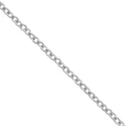 1.5 mm Trace Chain - 316L Stainless Steel x 1 m