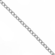 Trace 1.6x2 mm stainless steel filed link chain x97 cm