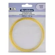 Memory Wire Necklace 0,6mm 90 mm Gold x15 loops