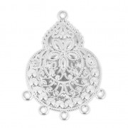 Light pendant to customize 42mm silver tone x2