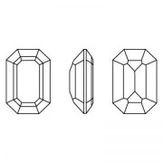 PureCrystal 4610 Rectangle Fancy Stone 14x10mm Emerald