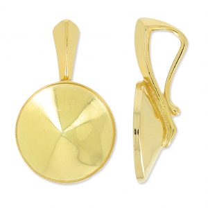 Setting pendant 1122 12mm in 925 fine Gold plated x1