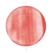 Mother-of-Pearl Round Pucks 25mm Coral x4