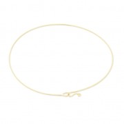 Jonc very thin Bracelet 62 mm Gold Plated 3 microns x1|raw }}