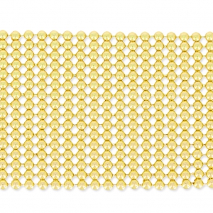 Resille Aluminium Mesh Round Pattern 45 mm Golden x50cm