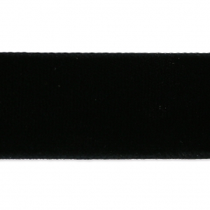 Velvet Ribbon 22 mm Black x1m