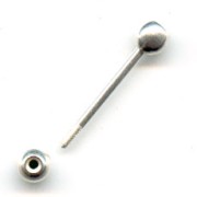 Pin Stem with balls 20mm Silver colored x1|raw }}