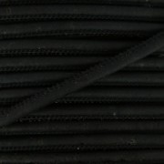 Stitched cork cord 3 mm Black x 50cm|raw }}