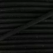 Stitched cork cord 3 mm Black x 50cm