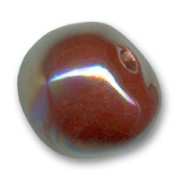 Ceramics bead 20mm Iridescent Petrol|raw }}