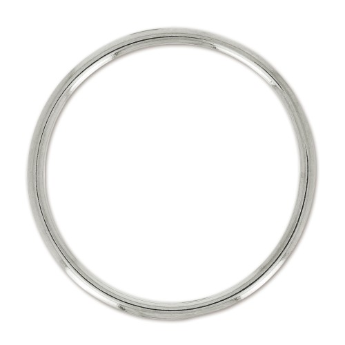 tone ring 46mm Rhodium tone x1