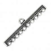 Wide Spacers for 10 ranks bracelet 45 mm antique silver x2