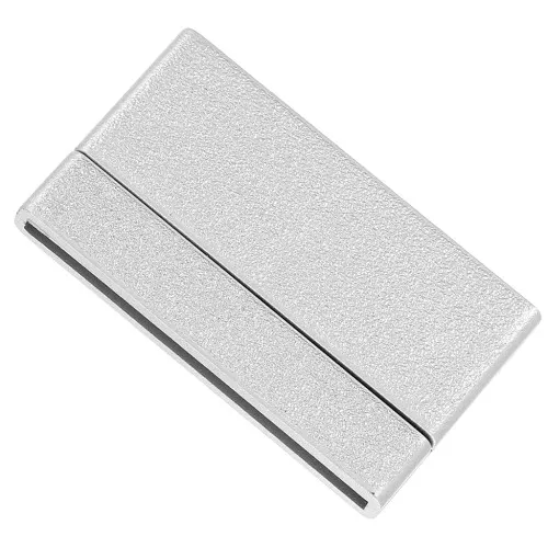 Magnetic clasp of 42 mm for shoelace of 40 mm silver sparkling effect x1