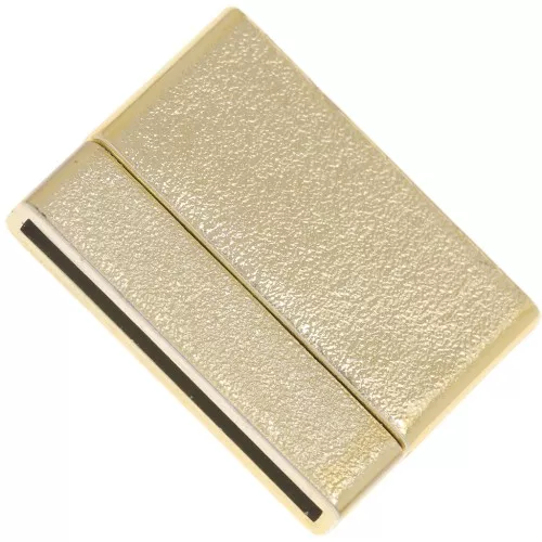 Magnetic clasp of 32 mm for shoelace of 30 mm light gold sparkling effect x1