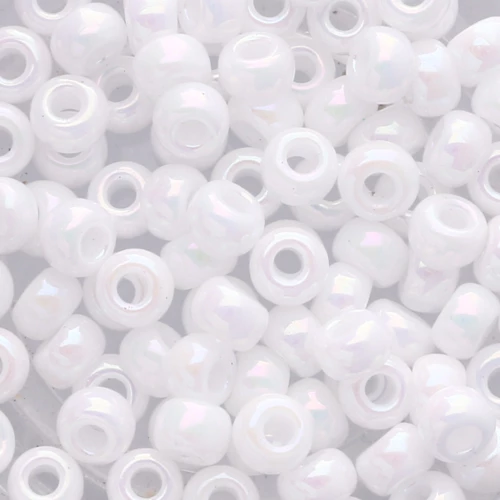 Miyuki Seed beads 6/0 471 - White AB x8g