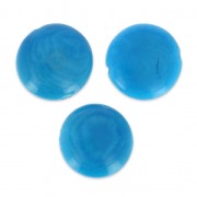 Tagua pucks 12 mm Turquoise x 4|raw }}