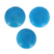 Tagua pucks 12 mm Turquoise x 4
