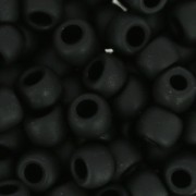 Toho seed beads 6/0 TO6R0049F - Jet Frosted x8g|raw }}