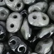 SuperDuo Duet 2.5x5mm Black/Opaque Grey x10g