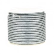 Cordon polyester imitation serpent type snake cord 2 mm Grey x9m|raw }}