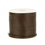 Polyester Cord Snake Skin imitation 1.5mm Brown x10 m