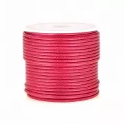 Polyester Cord Snake Skin imitation 1.5mm Raspberry x10 m