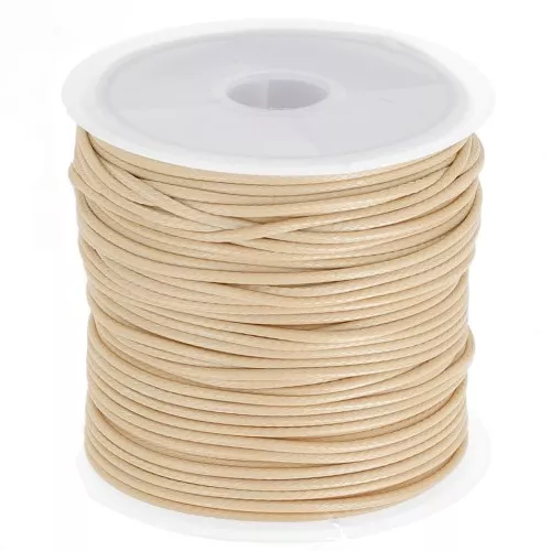 Polyester Cord Snake Skin imitation 1mm Beige x10 m