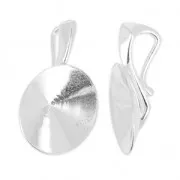 Setting thin pendant 1122 14mm in 925 silver x1